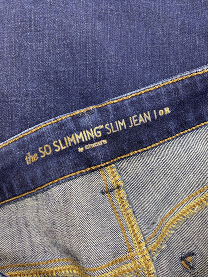 Chico's Women's Dark Wash So Slimming Stretch Slim Jeans - 0/US 4