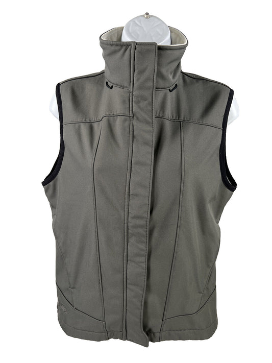 Columbia Women's Gray Convert Softshell Sleeveless Full Zip Vest - M