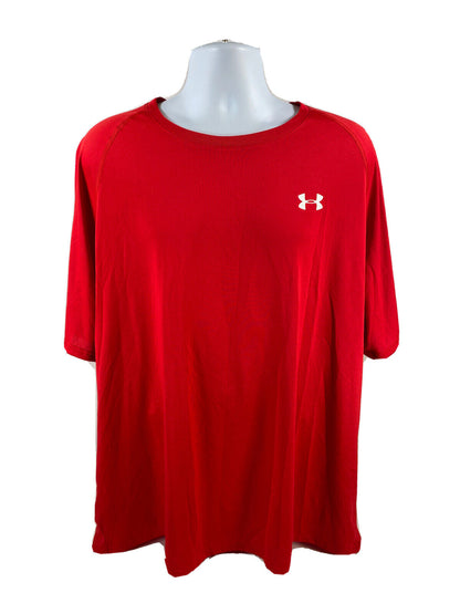 Under Armour Men's Red Short Sleeve HeatGear Athletic Shirt - 3XL