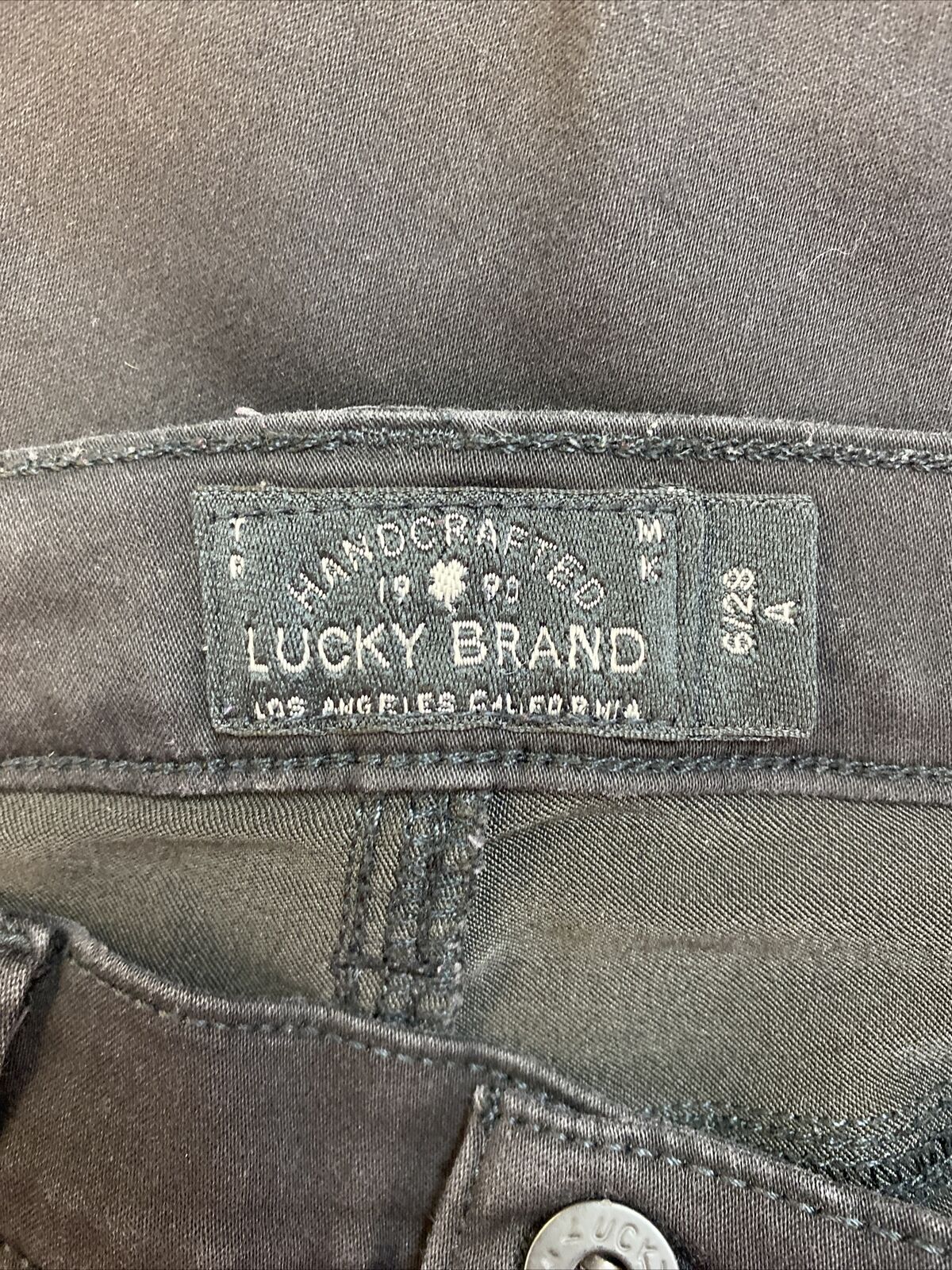 Lucky Brand Femme Noir Brooke Legging Stretch Jeans Sz 6/28 A