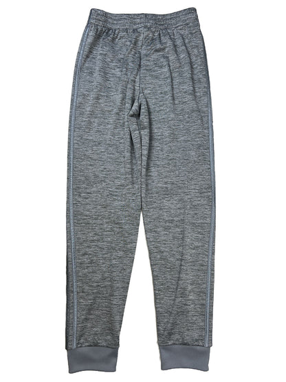 adidas Boys Gray Fleece Lined Jogger Sweatpants - L