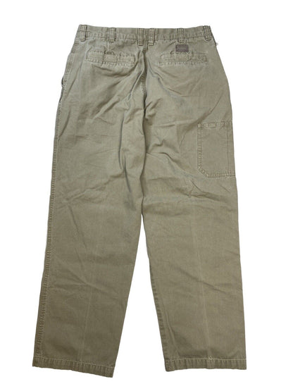 Columbia Men's Beige Cotton Straight Leg Casual Pants - 36x32
