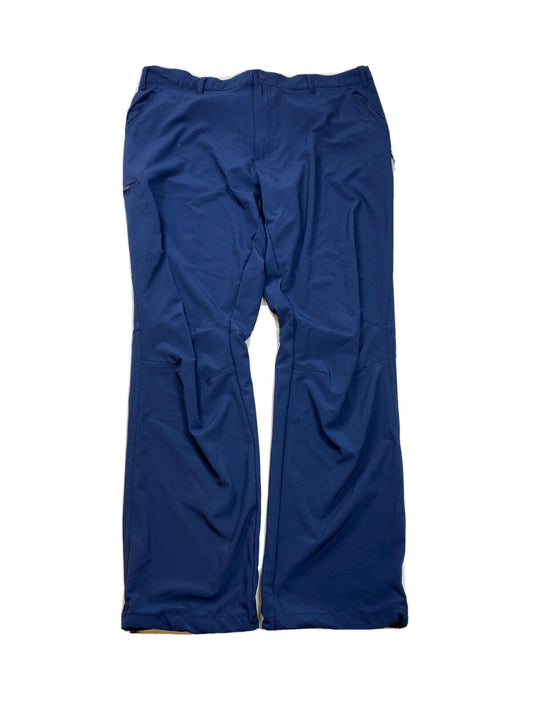 Columbia Men's Navy Blue Polyester Lightweight Stretch Pants - 42