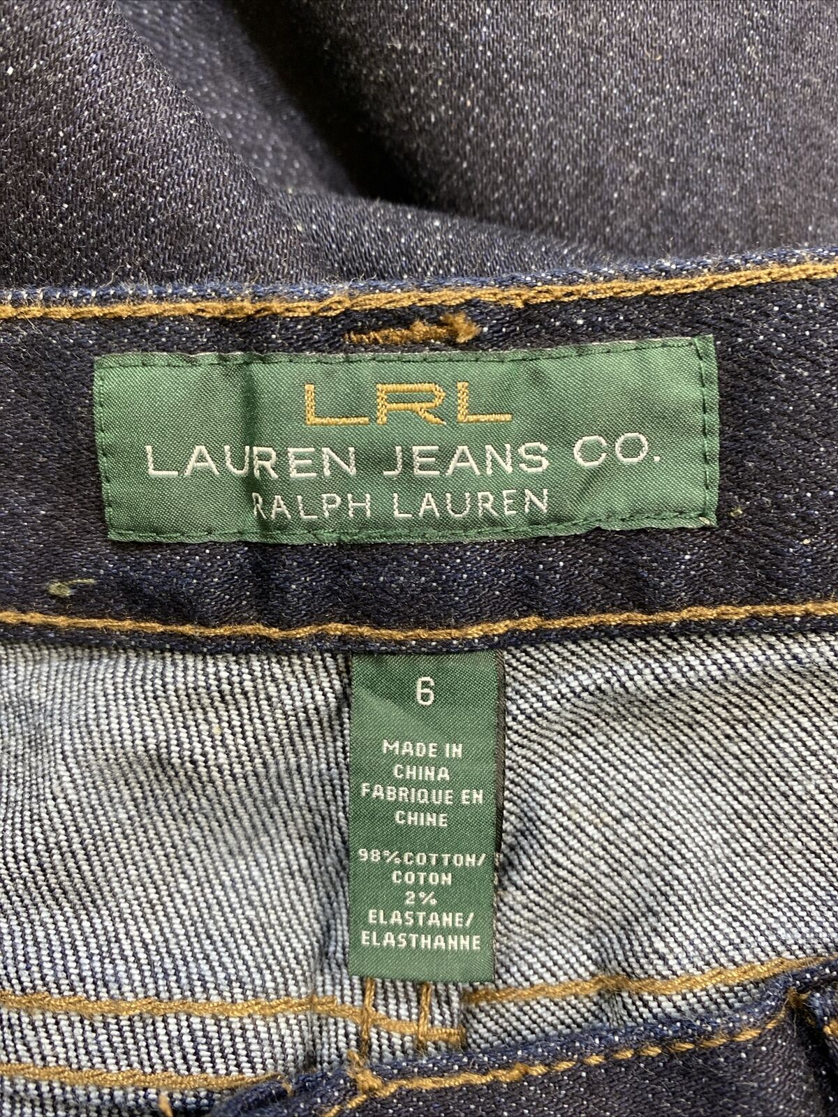 Ralph Lauren Women's Dark Wash Classic Boot Cut Jeans - 6