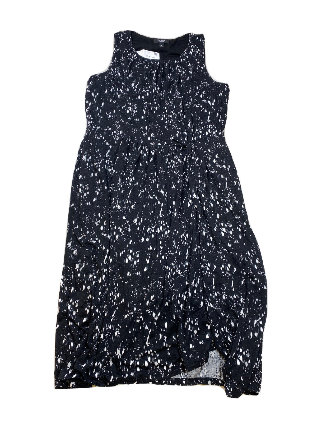 NEW Simply Vera Wang Women's Black Sleeveless Stretch Faux Wrap Dress - M