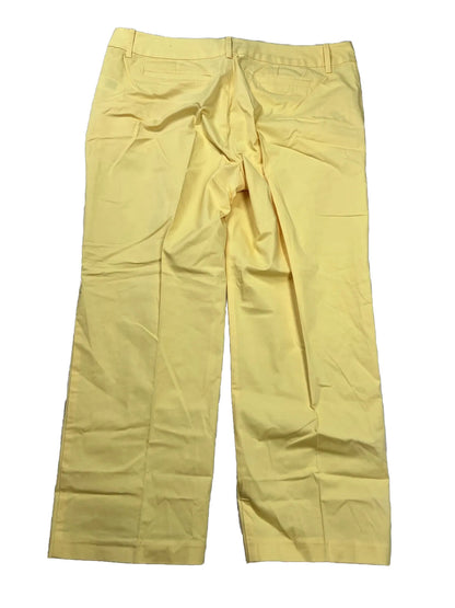 NEW Nautica Women's Yellow Straight Leg Pants - 12