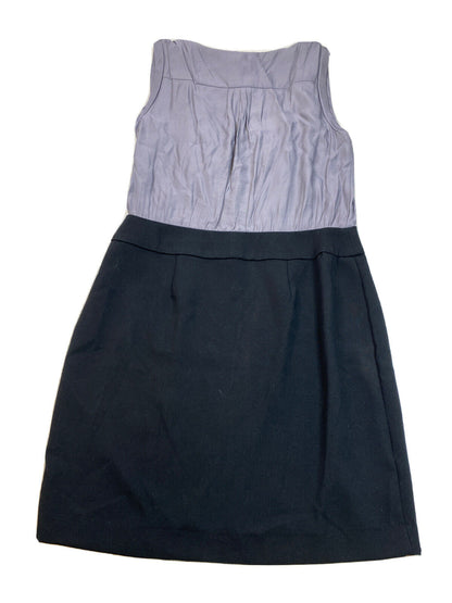 NEW Loft Women's Gray/Black Sleeveless Knee Length Shift Dress - 12