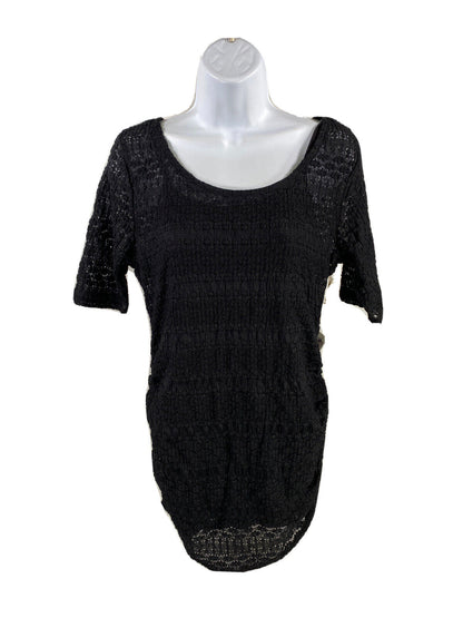 NEW Jessica Simpson Women's Black Lace Lined Bodycon Top- M