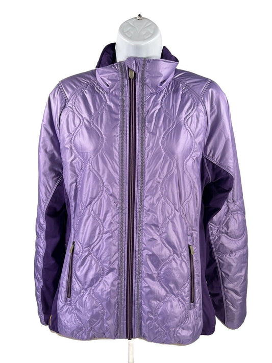 Lole Women's Purple Full Zip Midweight Windproof Jacket - L