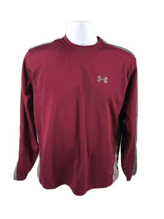 Under Armour Men's Red Long Sleeve Athletic Shirt - S