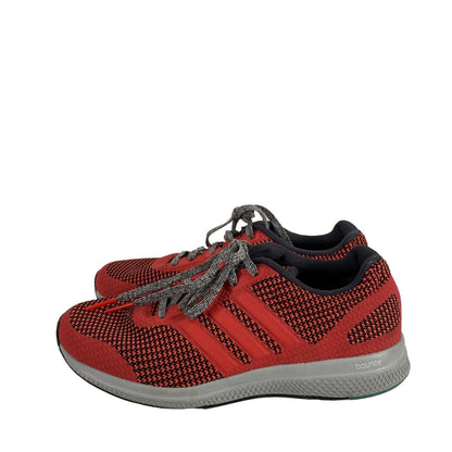 Adidas Men's Red/Black Mana Bounce Lace Up Running Sneakers - 7