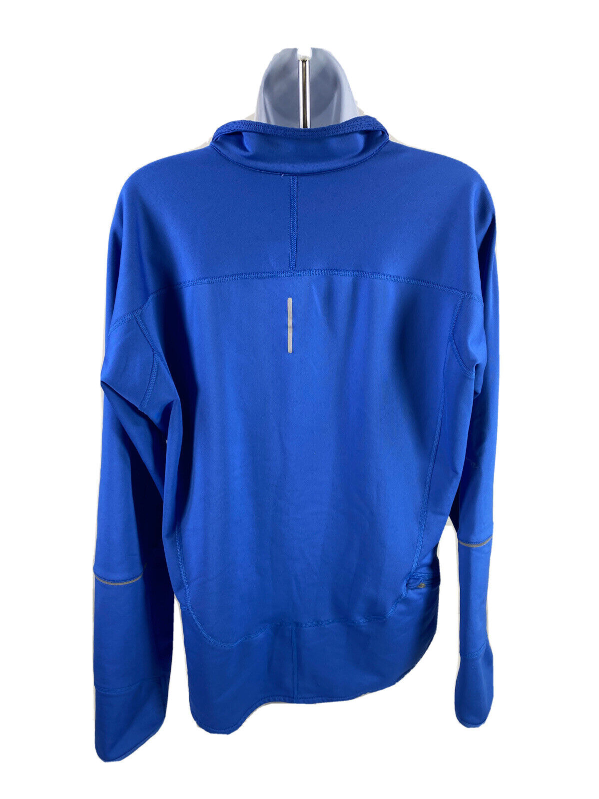 Nike Women's Blue Dri-Fit Fleece Lined Full Zip Athletic Jacket - XL