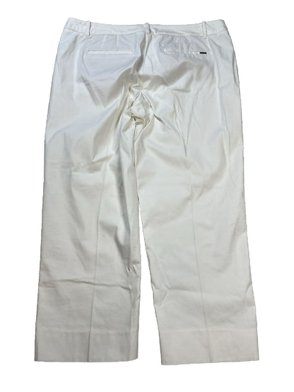 White House Black Market Pantalones cortos blancos ajustados para mujer - 14
