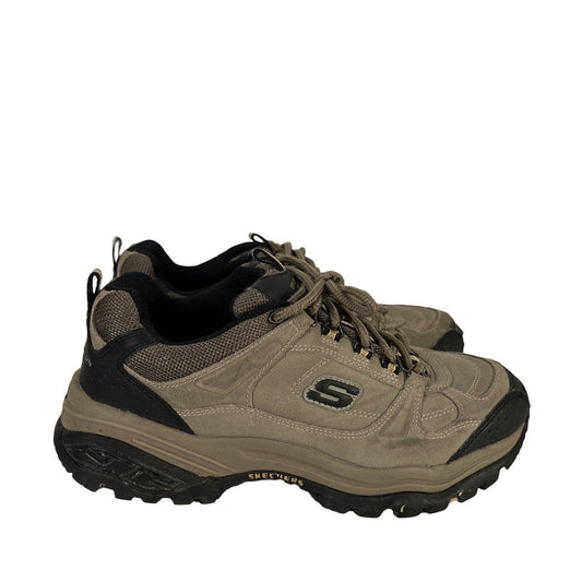 Skechers Sport Men's Gray/Black Energy 3 Lace Up Walking Shoes - 8.5