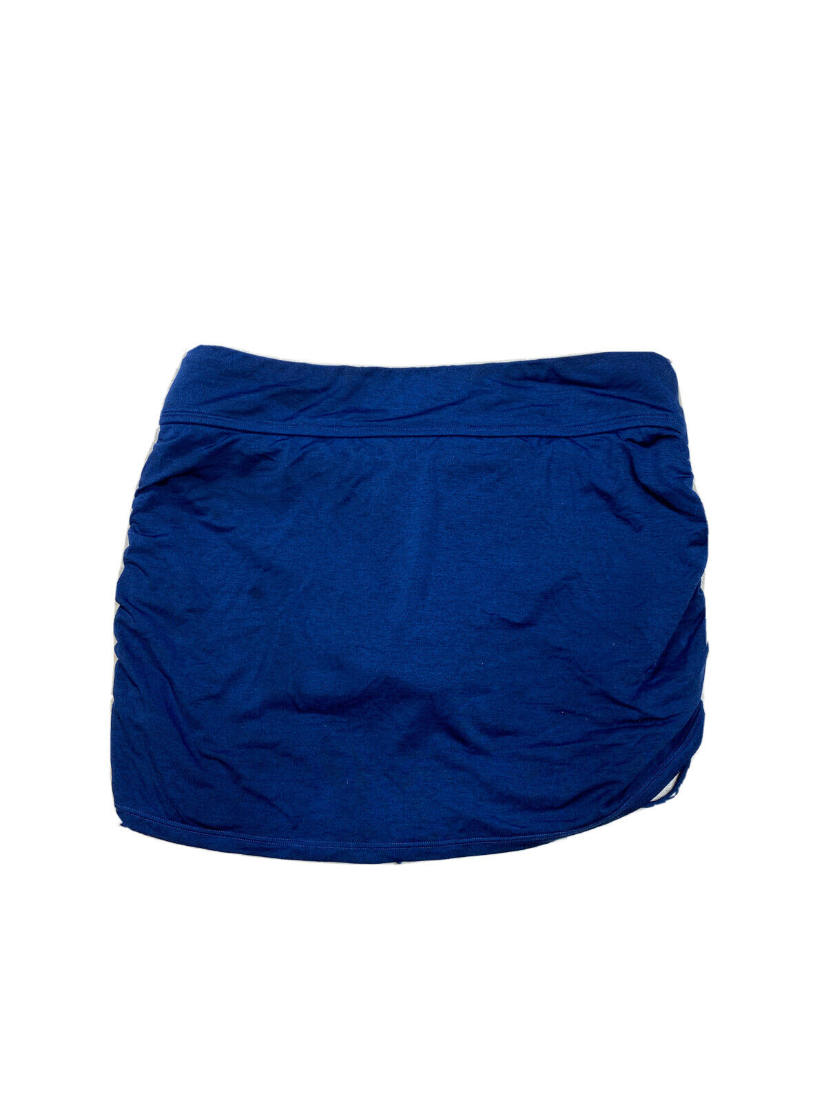 Athleta Women's Navy Blue Aqualuxe Side Scrunch Lined Swim Skirt -XS