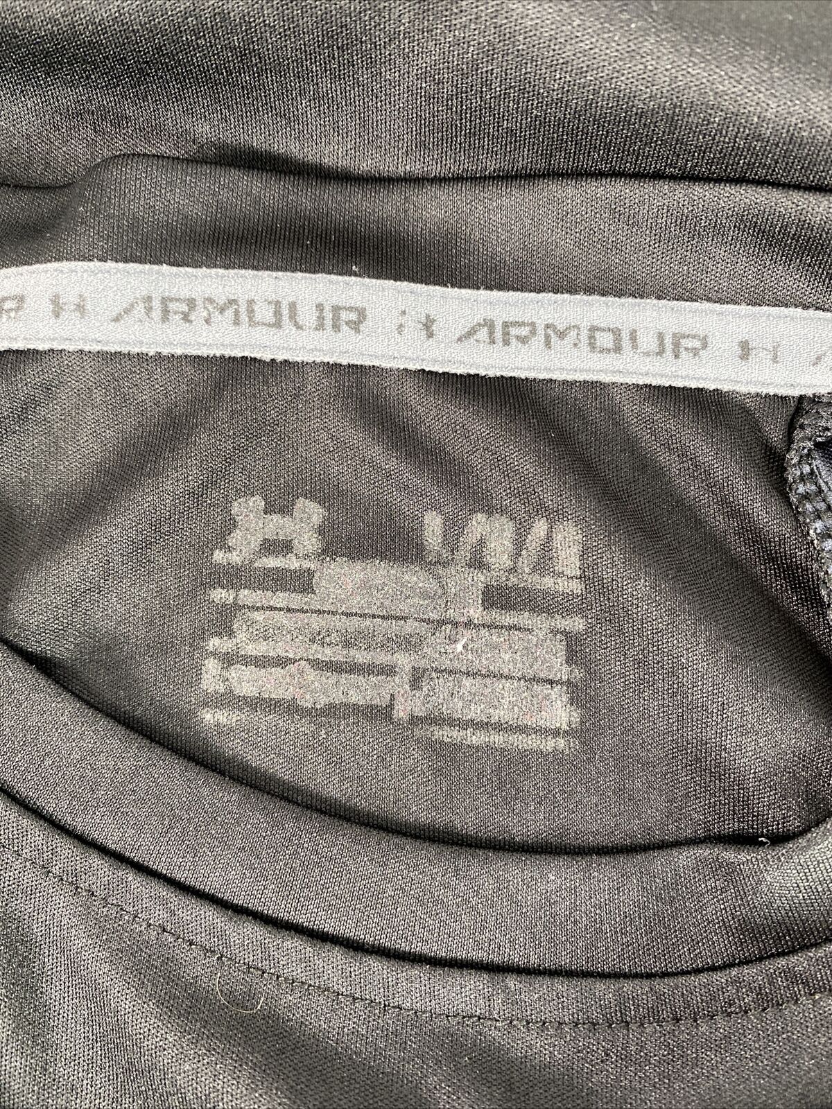 Under Armour Men's Black Short Sleeve Athletic T-Shirt Sz L