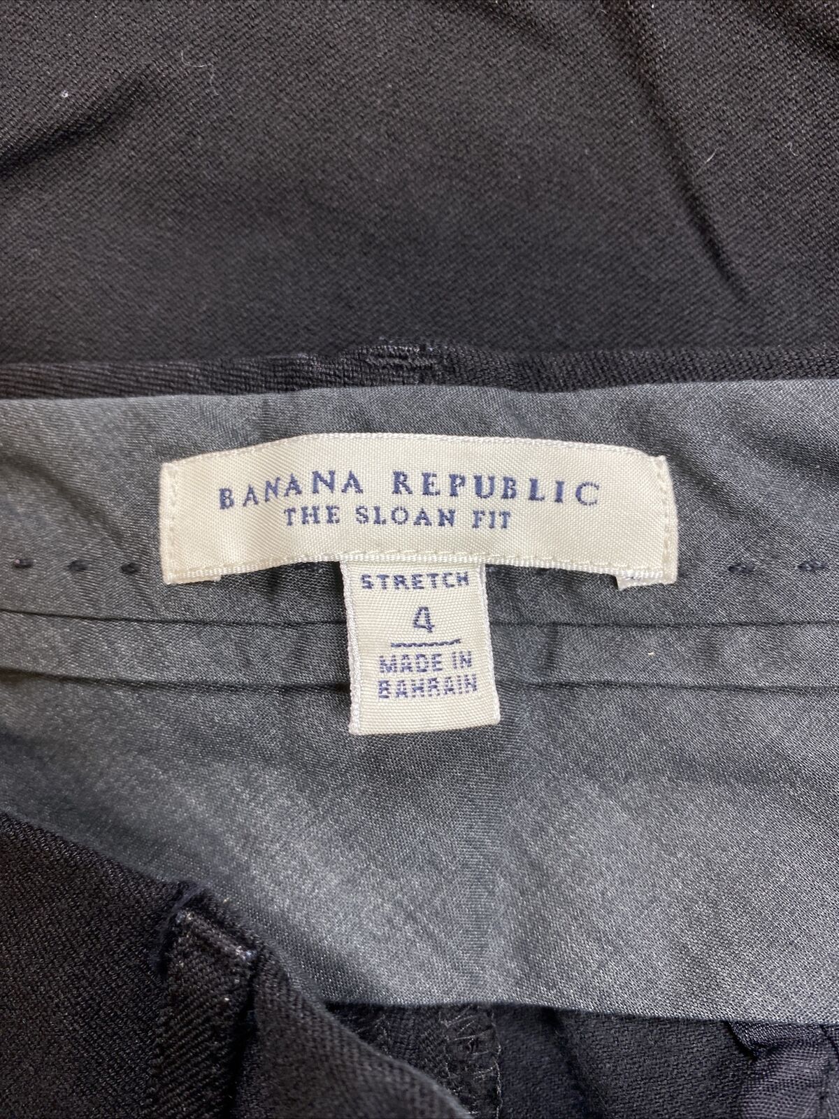 Banana Republic Women's Black Sloan Fit Stretch Pants - 4