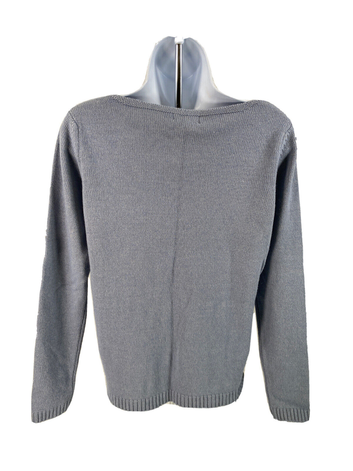 New Bendetta B Women's Blue/Gray Button Side Wool Knit Sweater - M