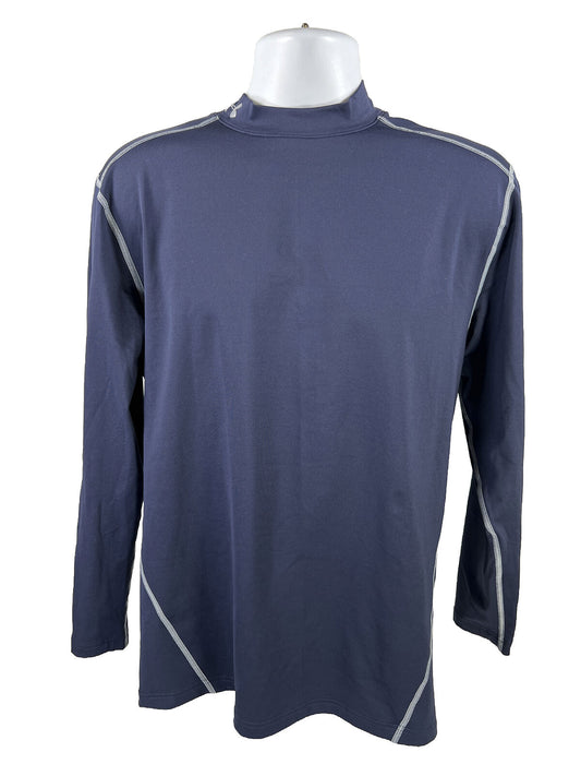 Under Armour Camiseta de compresión deportiva de manga larga azul para hombre - 2XL