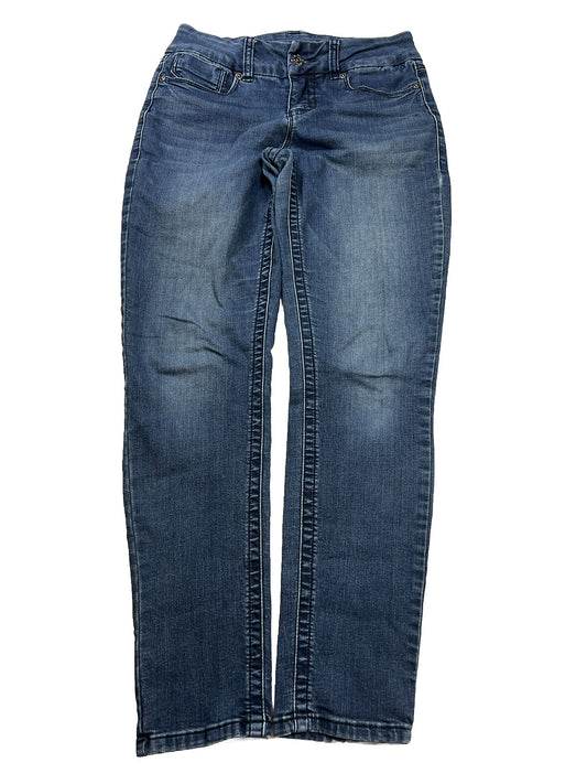 Seven7 Women's Dark Wash Tummyless Skinny Jeans - 8