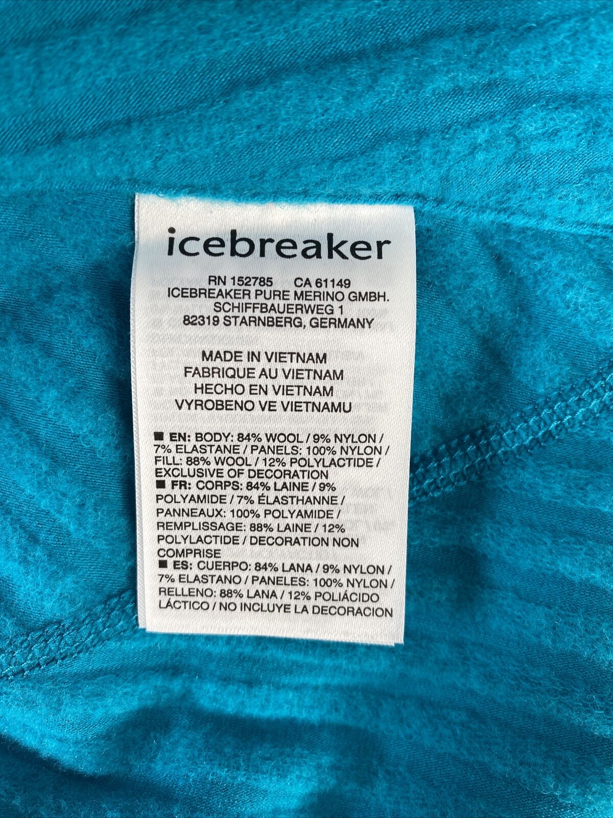 NEW Icebreaker Women's Arctic Teal Descender Hybrid Jacket - XL