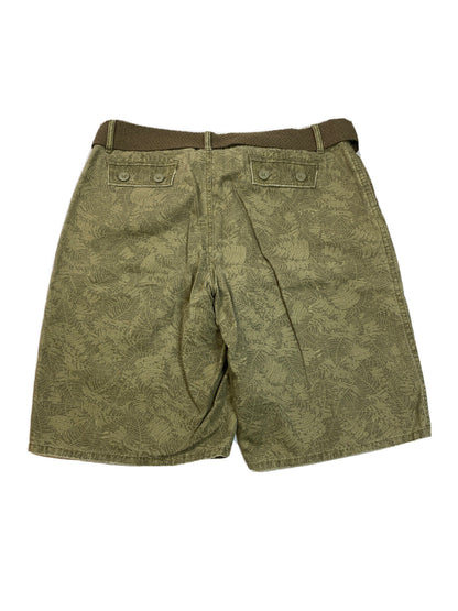 The North Face Women's Green Leaf Print Hiking Bermuda Shorts - 14 Long
