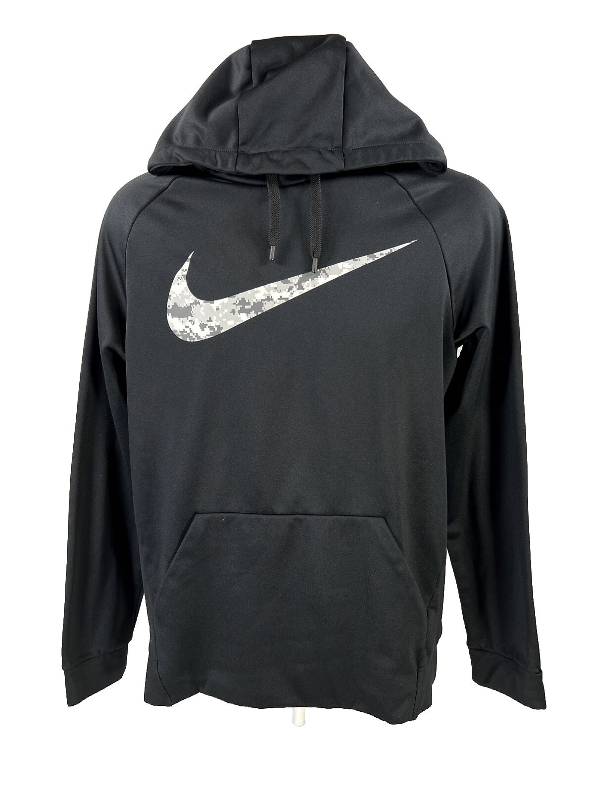 Nike Men's Black Fleece Lined Long Sleeve Pullover Sweatshirt - M