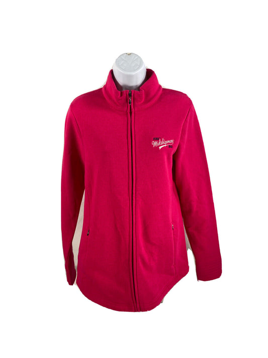 NEW Gear Women's Pink Full ZIp Midshipmen US Naval Academy Sweatshirt - M