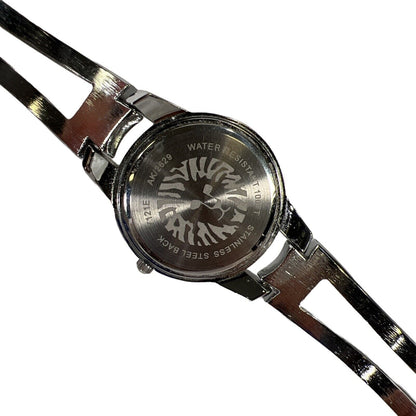 Anne Klein Women's Silver Tone Round Diamond Bracelet Watch