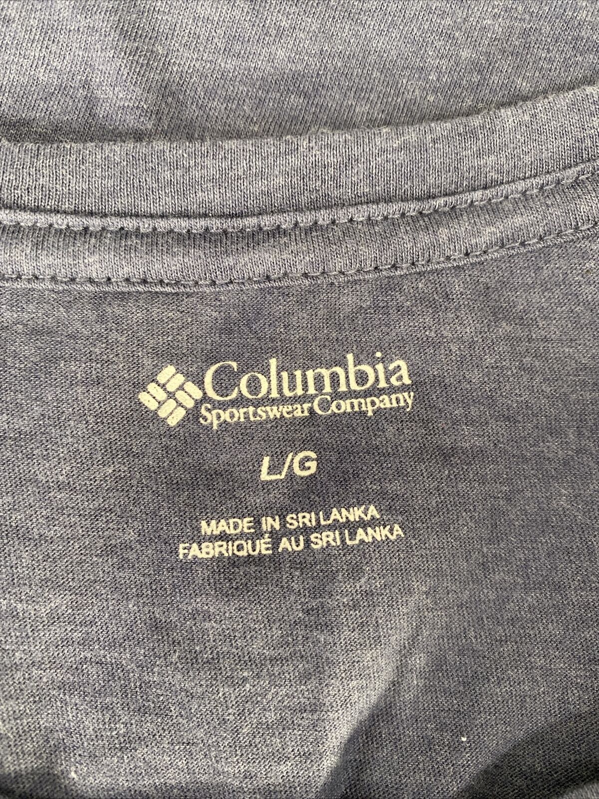 Columbia Women's Blue Bear Graphic Short Sleeve T-Shirt - L