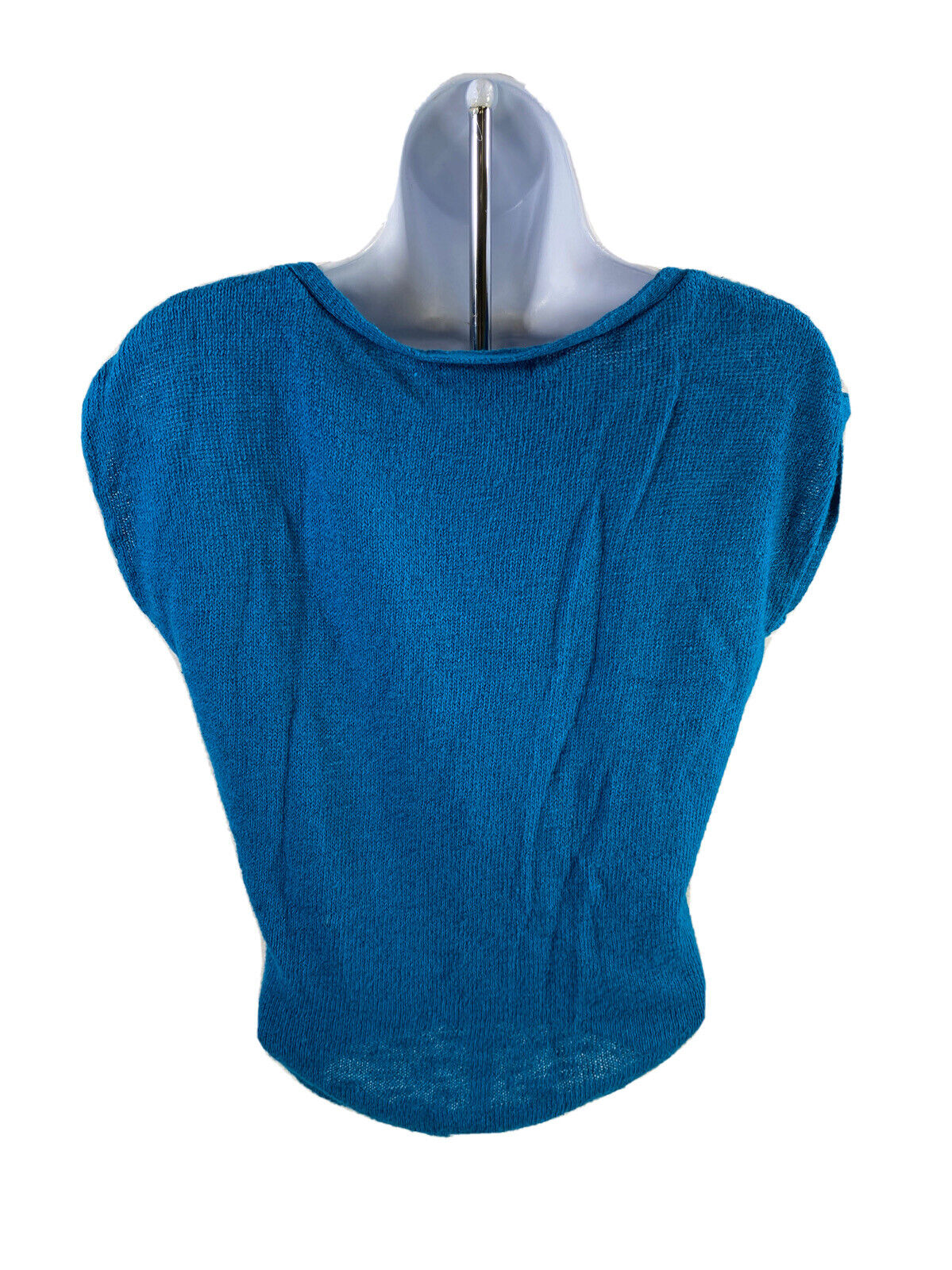 Banana Republic Women's Blue Linen Blend Sleeveless Sweater - XS