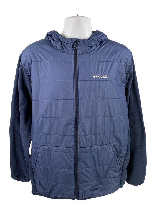 Columbia Men's Blue Robinson Mountain Therma Coil Hooded Jacket - XL