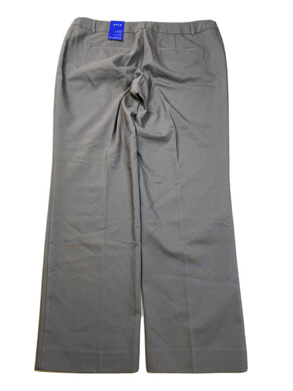 NEW APT.9 Women's Gray Torie Curvy Straight Dress Pants - 14 Petite