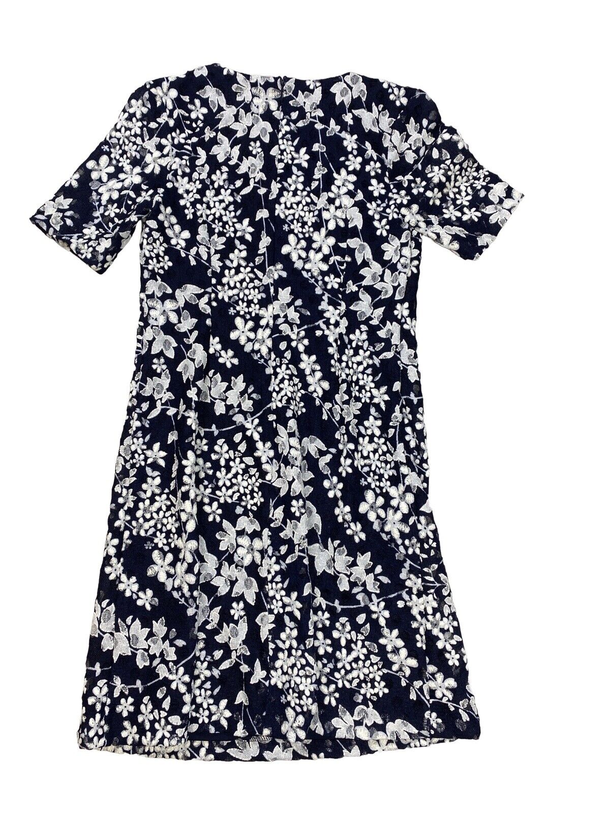 Karl Lagerfeld Women's Blue/White Lace Lined Sheath Dress - 2