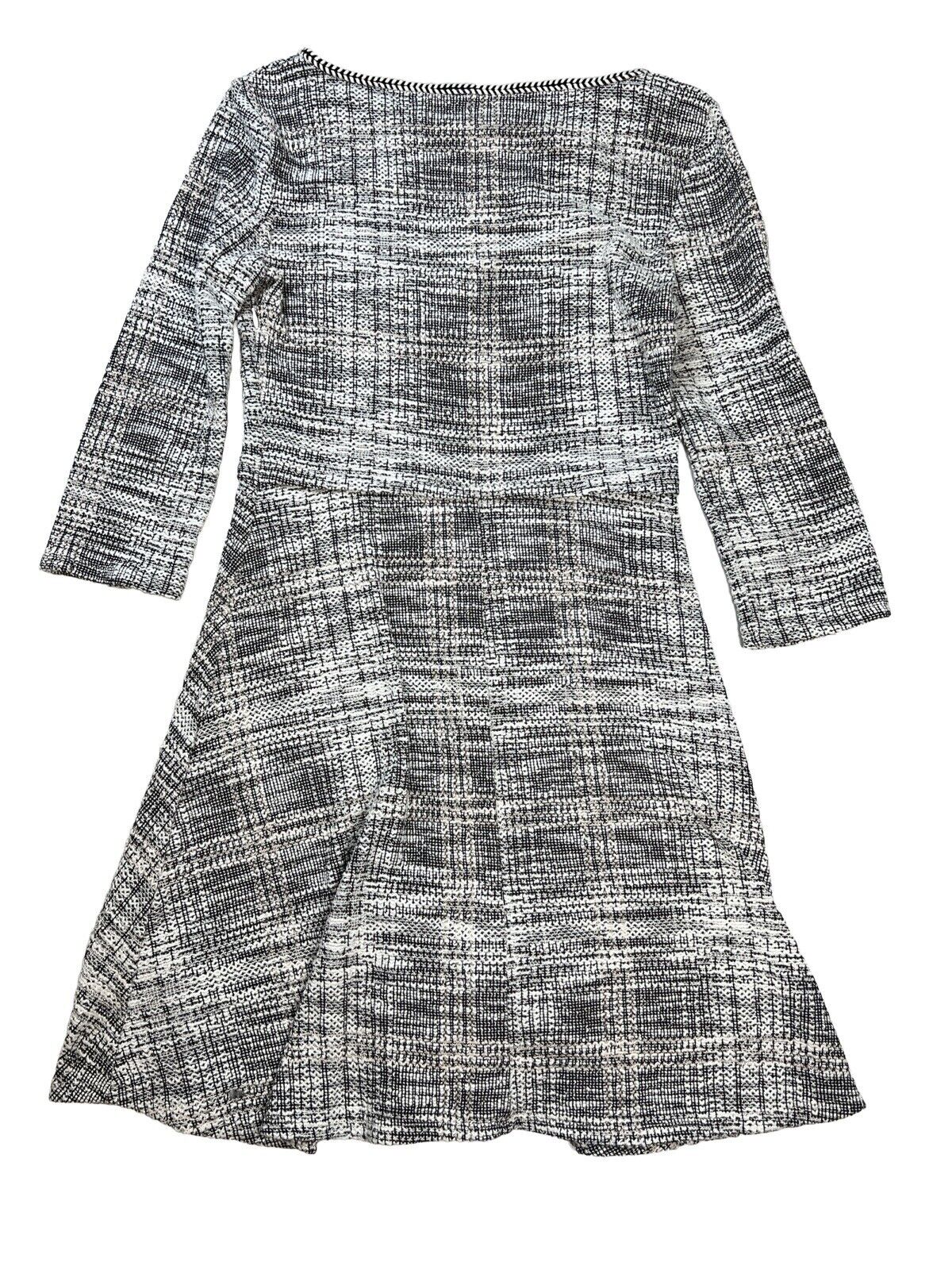 Max Studio Women's White/Black Tweed A-Line Dress - S