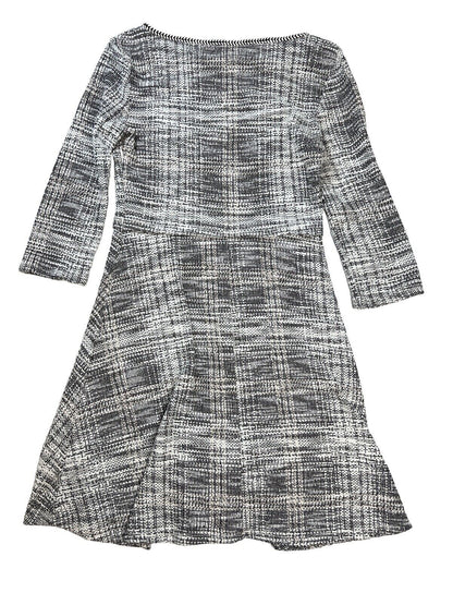 Max Studio Women's White/Black Tweed A-Line Dress - S