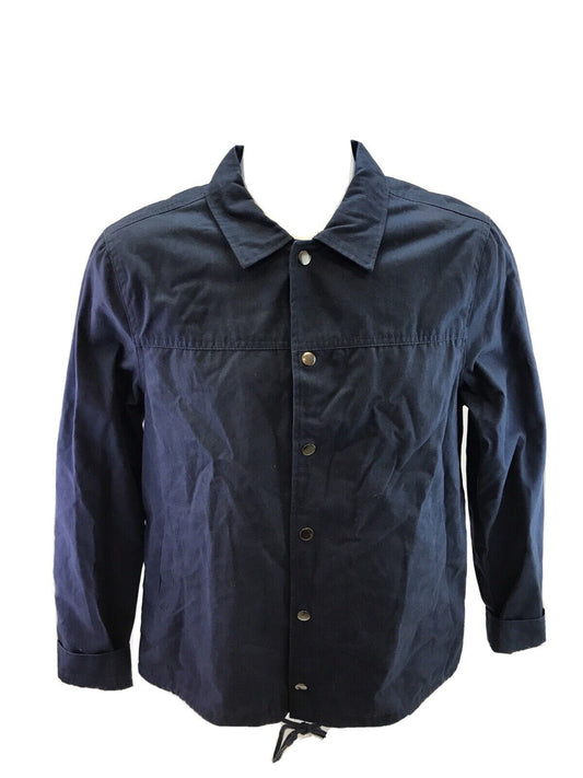 The Rail - Camisa informal de manga larga con cuello y botones para hombre, color azul, talla S
