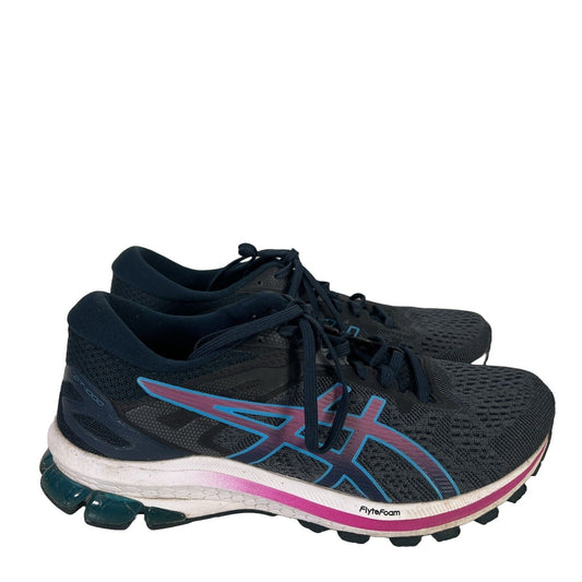 Asics Women's Blue Lace Up GT-1000 Running Shoes - 8.5