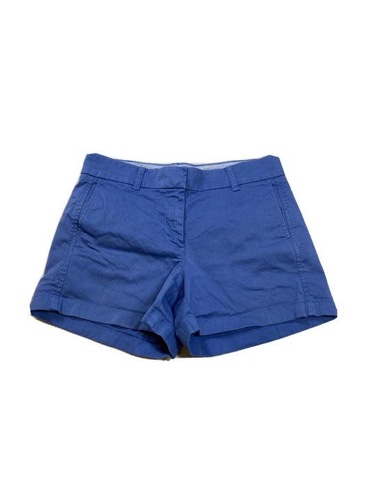 J.Crew Women's Blue Cotton Chino Shorts - 4