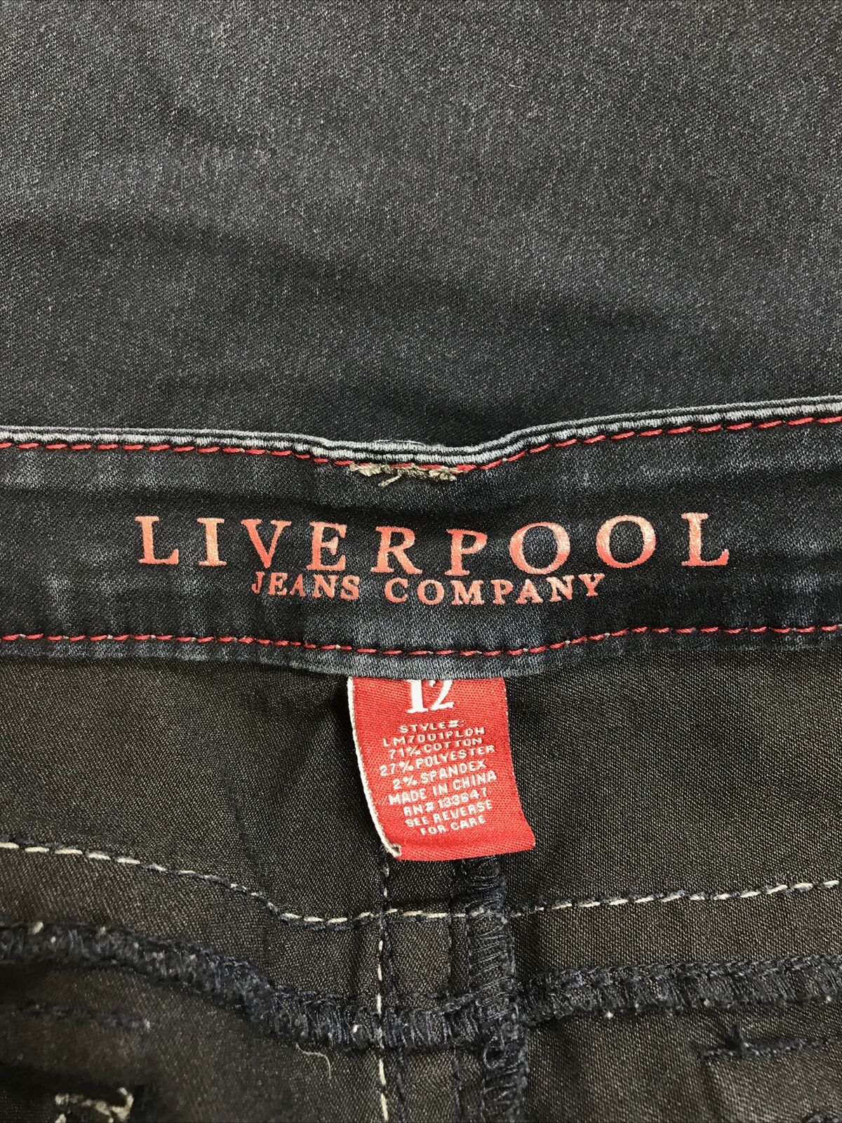 Liverpool Women's Dark Wash Michelle's Carpi Jeans - 12