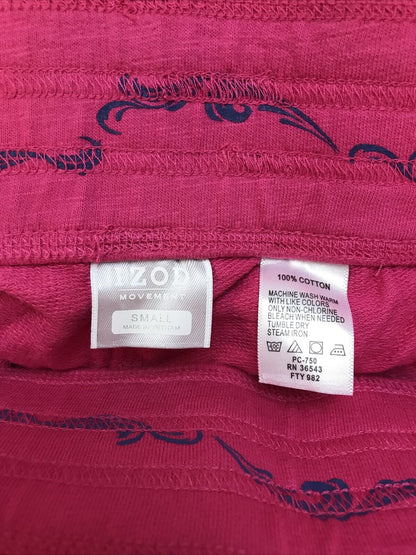 NEW IZOD Women's Pink Cropped Casual Sweatpants Sz S