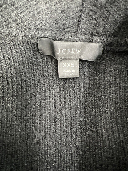 J. Crew Women's Black Merino Wool Blend Cocoon Sweater Blazer - XXS