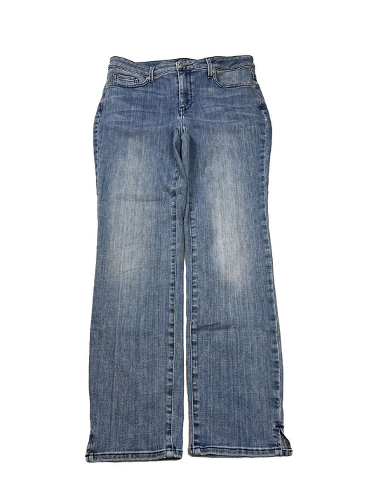 Not Your Daughters Jeans Vaqueros rectos ajustados con curvas y lavado claro para mujer - 6