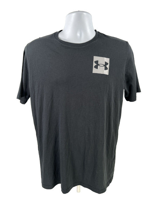 Camiseta holgada de mezcla de algodón gris oscuro de Under Armour para hombre - M