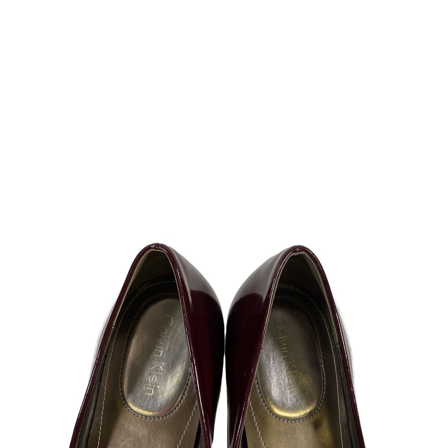 Calvin Klein Women's Burgundy/Purple Pump Heels - 8.5