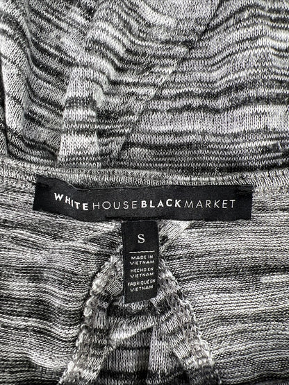 White House Black Market Suéter gris con espalda abierta para mujer - S