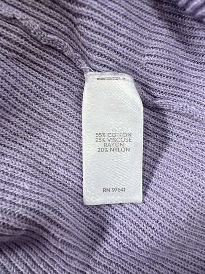 J. Jill Women's Purple 3/4 Sleeve Knit Sweater - M