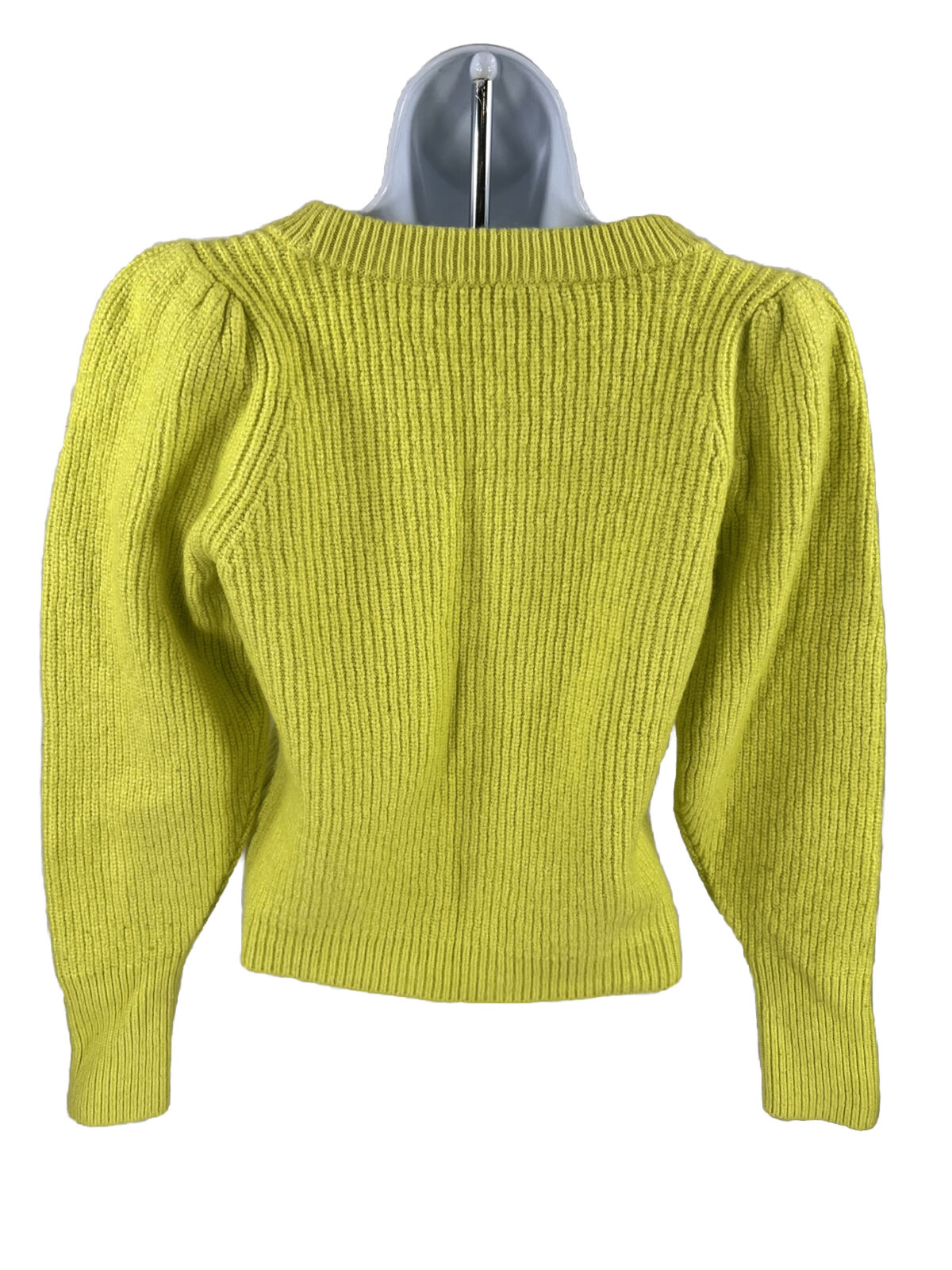 Suéter corto verde neón para mujer White House Black Market - M