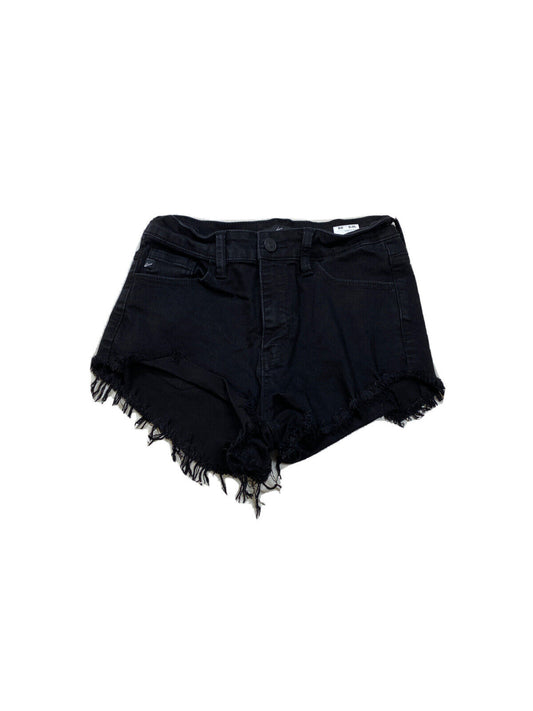 KanCan Pantalones cortos de mezclilla elásticos negros para mujer - 5/26