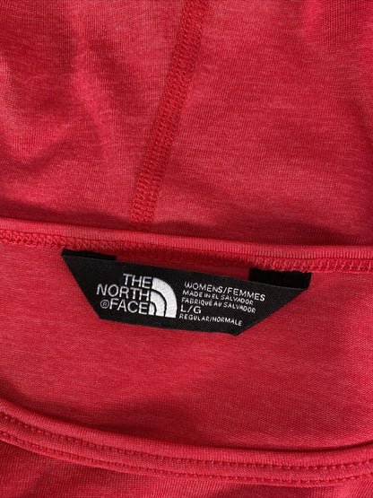 The North Face Camiseta deportiva ligera de manga larga rosa para mujer - L